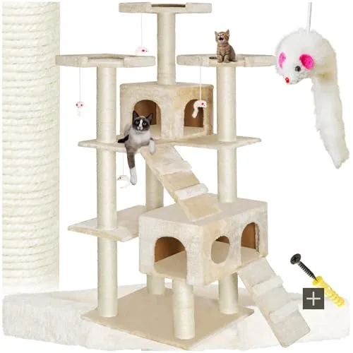 tectake® XXL Luxus Sisal Kratzbaum 186cm von tectake