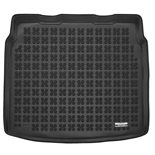 AZUGA Premium Gummi Kofferraumwanne Kofferraummatte rutschhemmend passend für VW Tiguan Allspace/Seat Tarraco/Skoda Kodiaq (Variabler Boden unten) – wasserdicht, hoher Rand AZ12000559