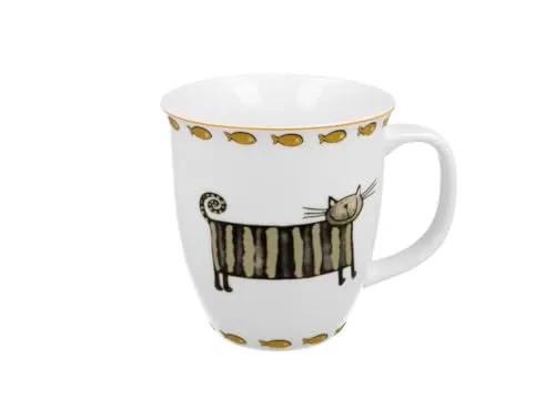 DUO ANIMALS Becher 650 ml CLASSIC CATS New Bone China Porzellan