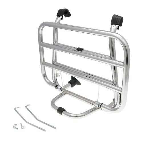 Gepäckträger chrom RMS Vespa PX / LML - Motorradzubehör für Vespa PX / LML, hochwertiger chrom Gepäckträger für optimale Transportmöglichkeiten bei kurzen und langen Touren.
