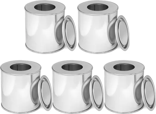 Moritz 5x Blechdose für Ethanol 250 ml + Sparplatte Bioethanol Brenngel Dose Tischkamin Tischfeuer Kamin