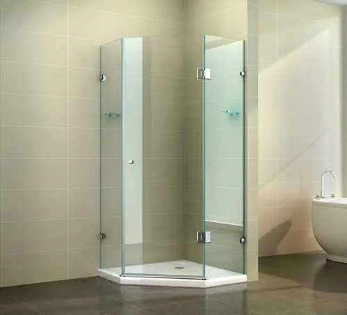 Dein Bau Projekt Duschkabine 5-Eck Klarglas 80 x 195 x 80 cm