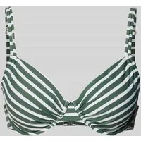 VENICE BEACH Bikini-Oberteil mit vorgeformten Cups Modell 'Summer' in Oliv, Größe 44D