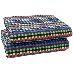 ZOLLNER Duschtücher (2-St), 100% Baumwolle, 70 x 140 cm - Hochwertige Badetücher aus 100% Baumwolle, extrem saugfähig und ideal für Pool oder Dusche. Robuste Qualität, waschbar bis 60°C, im praktischen 2er Set.