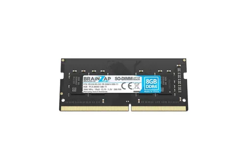BRAINZAP 8GB RAM PC4-2666V-SB0-11 SO-DIMM Laptop-Arbeitsspeicher (2666 MHz, CL19, 1Rx8, Non-ECC, Unbuffered, für Notebooks - Intel und)