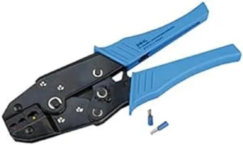 UNITEC Kabelschuh-Crimpzange sw/bl, blau