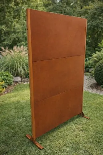 ESTEXO XXL Sichtschutzelement aus Edelrost 190x120 cm - Dekorative Zäune: Einzigartiges Sichtschutz-Element aus vorgerostetem Stahl, ideal als Gartendekoration oder Sichtschutzzaun.