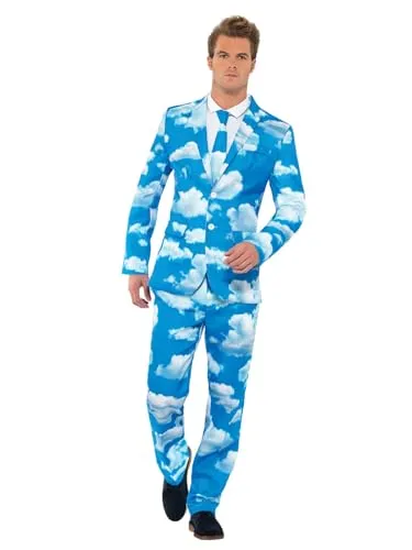 Smiffys Sky High Suit, Blue Halloween und Karneval