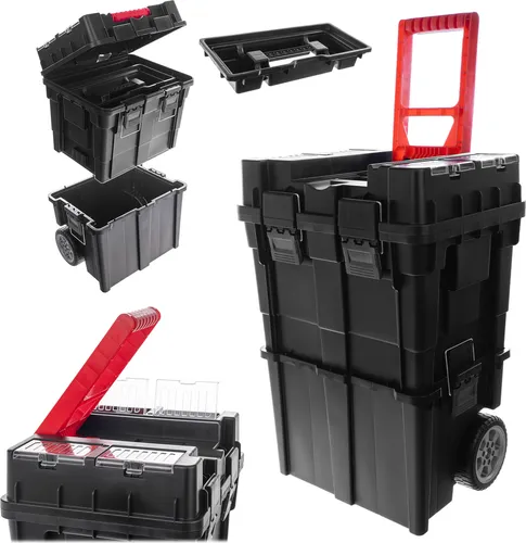 KADAX Werkzeugbox mit Tragegriff, 44 x 35 x 64 cm