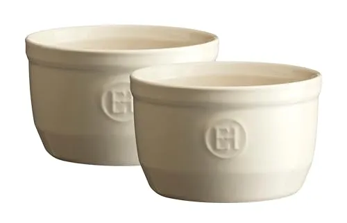 Emile Henry Ramekin 10 cm, Crème, 2 St.