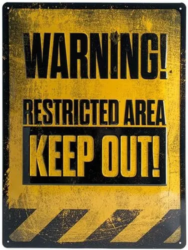 Blechschild Metallschild 30 x 40 cm - Keep Out!