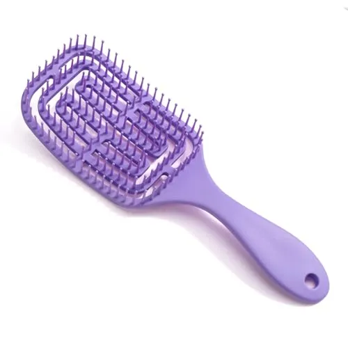 Brencco Haarbürste ohne Ziepen, Curly Hair Brush, Professioneller Gebogener