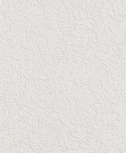 Rasch Tapete 444704 - Weiße Vliestapete mit grober Strukur in Putz-Optik