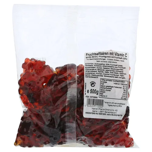 FRUCHTSAFTBÄREN Alpenland rote große Bären 500 g