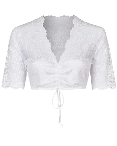 Nina von C. Halbarm Spitzen Dirndlbluse Audrey 16467326 von Nina von C.