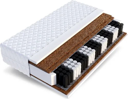 FDM Taschenfederkernmatratze SUPER HART 90x200, 140x200, 180x200 cm - Matratzen mit 7 Liegezonen und Allergiker geeignet, für optimalen Schlafkomfort und ausgezeichnete Ventilation, ideal für Bauch-, Rücken- und Seitenschläfer.