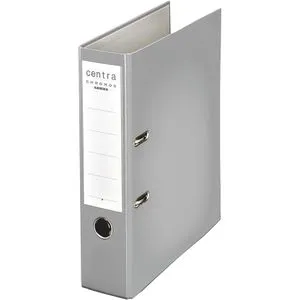 Centra Ordner 2301-38, Chromos, PP, A4, 8cm, Kunststoffordner, grau