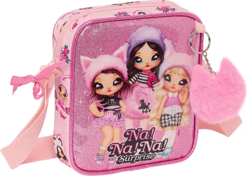 Bandolera Tasche Na!Na!Na! Überraschung Fabelhaft Rosa 16 x 18 x 4 cm