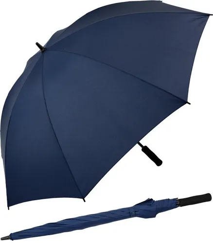 iX-brella Stockregenschirm XXL 130 cm Durchmesser Golf-Partnerschirm, mit leichtem Fiberglasgestell und Moosgummi-Griff