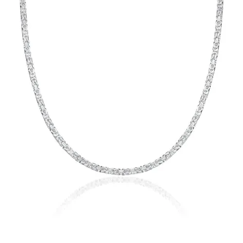 Königskette für Herren Damen aus 925 Sterling Silber 2,5mm von JEWLIX (60cm)