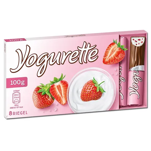  Ferrero Yogurette, Riegel, Schokolade, 100g Tafel 17,50€/1kg