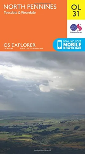 North Pennines - Teesdale & Weardale (OS Explorer Map)