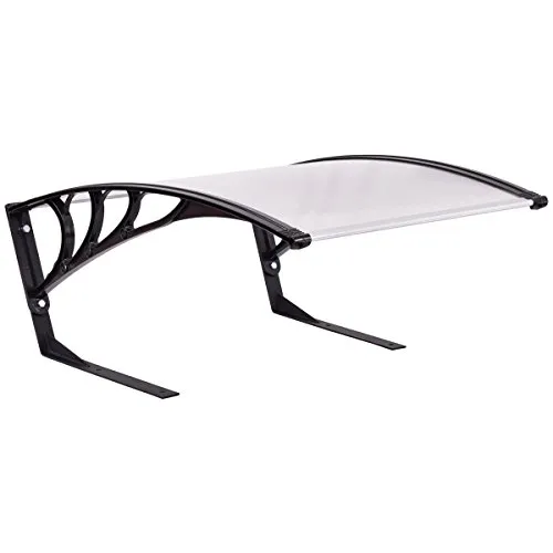 Costway Rasenmäher, Garagenrasenmäher, Garagendach Carport Überdachung, Unterstand für Mähroboter, inkl.: Montagematerial, UV-Schutz, transparent
