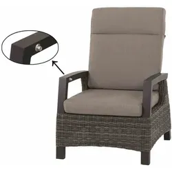 Siena Garden Lounge-Sessel Corido, grau - Gartenstuhl aus hochwertigem Material, Maße: B: 73 cm, H: 103 cm, T: 87 cm. Perfekt für entspannte Stunden im Garten oder auf der Terrasse.