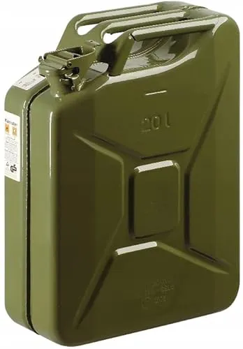 Benzinkanister Kraftstoffkanister Metall 20 Liter GRÜN - Sonstiges Autozubehör: Robuster 20L Metallkanister für Benzin und Diesel, ideal für sicheren Transport und Lagerung, rostgeschützt und langlebig.