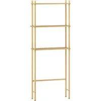 HOMCOM Toilettenregal Bambus 69L x 25,5B x 181H cm Naturholz