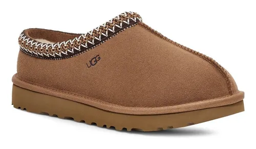 UGG Damen Hausschuhe 5955 CHE - Braune Wildleder Slipper - Hausschuhe aus hochwertigem Wildleder mit warmem Schafwollfutter und langlebiger Treadlite by UGG™-Außensohle, ideal für drinnen und draußen.