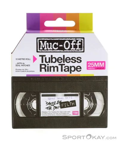 Muc-Off Rim Tape Felgenband 10 m 35 mm - Felgenband für zuverlässigen Rundumschutz, ideal für Tubeless-Reifen und einfach zu installieren.