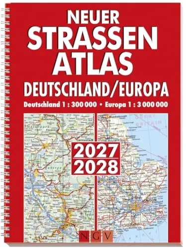Neuer Straßenatlas Deutschland/Europa 2027/2028