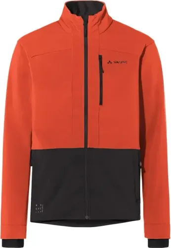 Vaude Qimsa Pro Softshell Jacket XXL rot - Fahrradjacke - Winddichte und sportliche Bikejacke in Rot, Größe XXL; ideal für Mountainbiker mit Stretch und Belüftungs-Reißverschluss.