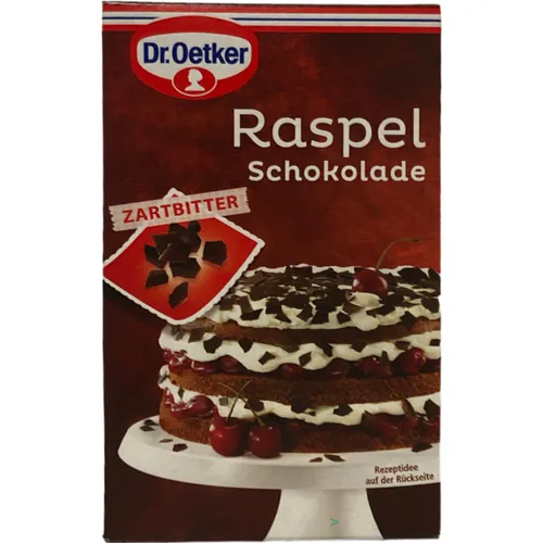 Dr. Oetker Raspelschokolade Zartbitter 100g