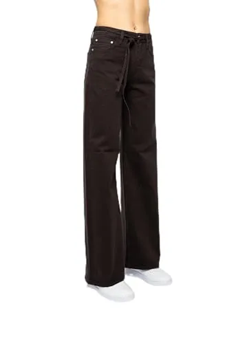 Mavi Damen Malibu W/Belt Jeans mit Gürtel, Chocolate Colored Denim, 29/30