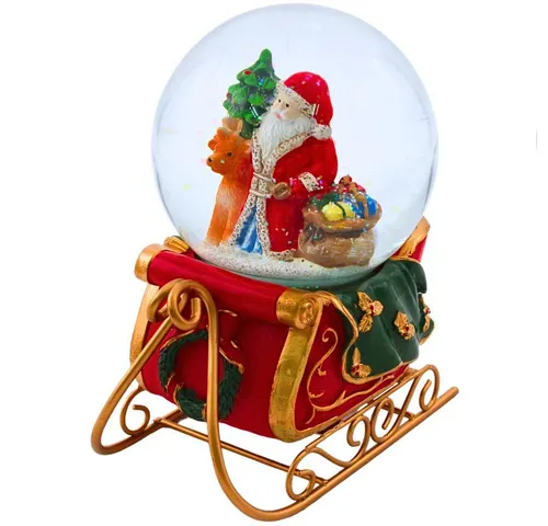 Dekohelden24 Schneekugel XL und XXL Schneekugeln in verschiedenen Ausführungen. (1 St), Aufwendig dekorierter Sockel, detailreiche Figuren