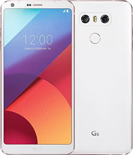 LG G6 Smartphone - 5,7 Zoll QHD+ Display - Simlockfreies Handy mit 13 MP Weitwinkel-Dualkamera, IP68 Wasser- und Staubschutz, ideal für Fotografie und Multimedia unterwegs.
