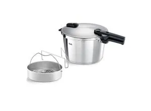Fissler Schnellkochtopf Vitaquick® Premium 6L - Hochwertiger Edelstahl Kochtopf mit 2-Stufen-Garregler und Fissler Superthermic Boden, ideal für schnelle und gesunde Zubereitung von Speisen. Made in Germany.