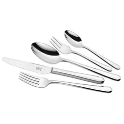 Justinus Besteckset Baguette, silber, Edelstahl - Hochwertiges Besteck-Set aus Edelstahl 18/10 mit Vollheftmessern für exzellenten Schnitt. Perfekt für stilvolle Dinner und festliche Anlässe.