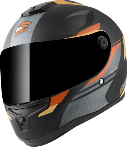 FC-Moto Motorradhelm FF114B Zeron Helm in orange von FC-Moto