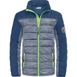 Nebulus Herren Jacke EMOTION – Warme, praktische Outdoorjacke in navy-lime - Hochwertige Steppjacke aus 100% Polyester, windfest und wasserabweisend. Ideal für Übergangs- und Wintertage. Mit praktischen Reißverschlusstaschen und stylischem Design.