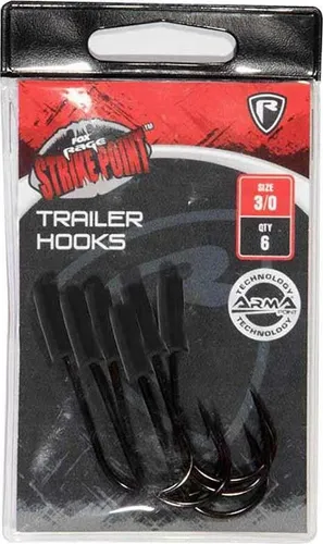 Fox Rage Strike Point Trailer Hooks Size 4/0 6st.