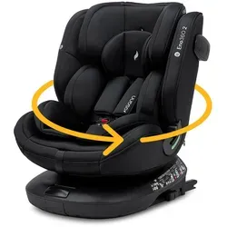 Osann Eno360 2 i-Size – Drehbarer Kindersitz für 40-150 cm (Isofix, All Black)