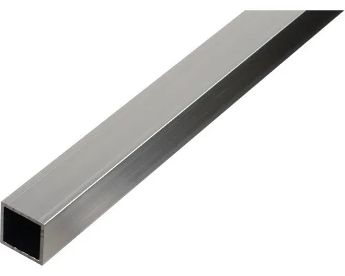 Alberts Vierkantrohr Aluminium, natur 2000 x 40 x 40 mm - Robustes Vierkantrohr aus Aluminium in natur, ideal für Bauprojekte. Mit einer Materialstärke von 2 mm bietet es Stabilität und Vielseitigkeit in der Anwendung.