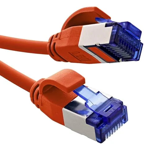 InLine® Patchkabel Slim, Cat.6A, S/FTP, TPE (LSZH) flexibel, PoE, rot, 30m - Hochwertiges Cat.6A Patchkabel, ideal für schnelle Netzwerkverbindungen, flexibel und perfekt für PoE-Anwendungen.