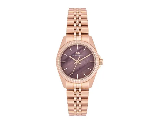 Rhodenwald & Söhne Quarzuhr Cassina roségold mit Edelstahl-Armband - Elegante Armbanduhr in roségold, wasserdicht bis 5 bar, mit robustem Edelstahl-Armband und geschraubtem Gehäuseboden für besondere Langlebigkeit.