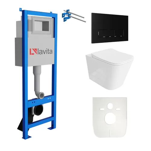 Lavita LAV 101 Vorwandelement für WC 40cm + MAIO Spülrandlos