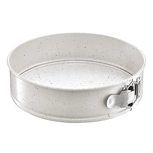 AMBITION Antihaft-Springform 24 cm runde Backform Käsekuchenform Biskuitboden Backen abnehmbarer Ring Nature