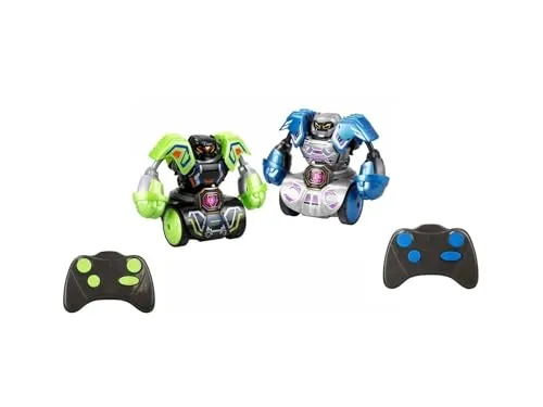 YCOO Robo Kombat Tornado Battle Pack, 2 Kampfroboter mit Lichtern und Schlagsoundeffekten, Kampfroboter für Jungen und Mädchen ab 5 Jahren, Bizak (62006883)